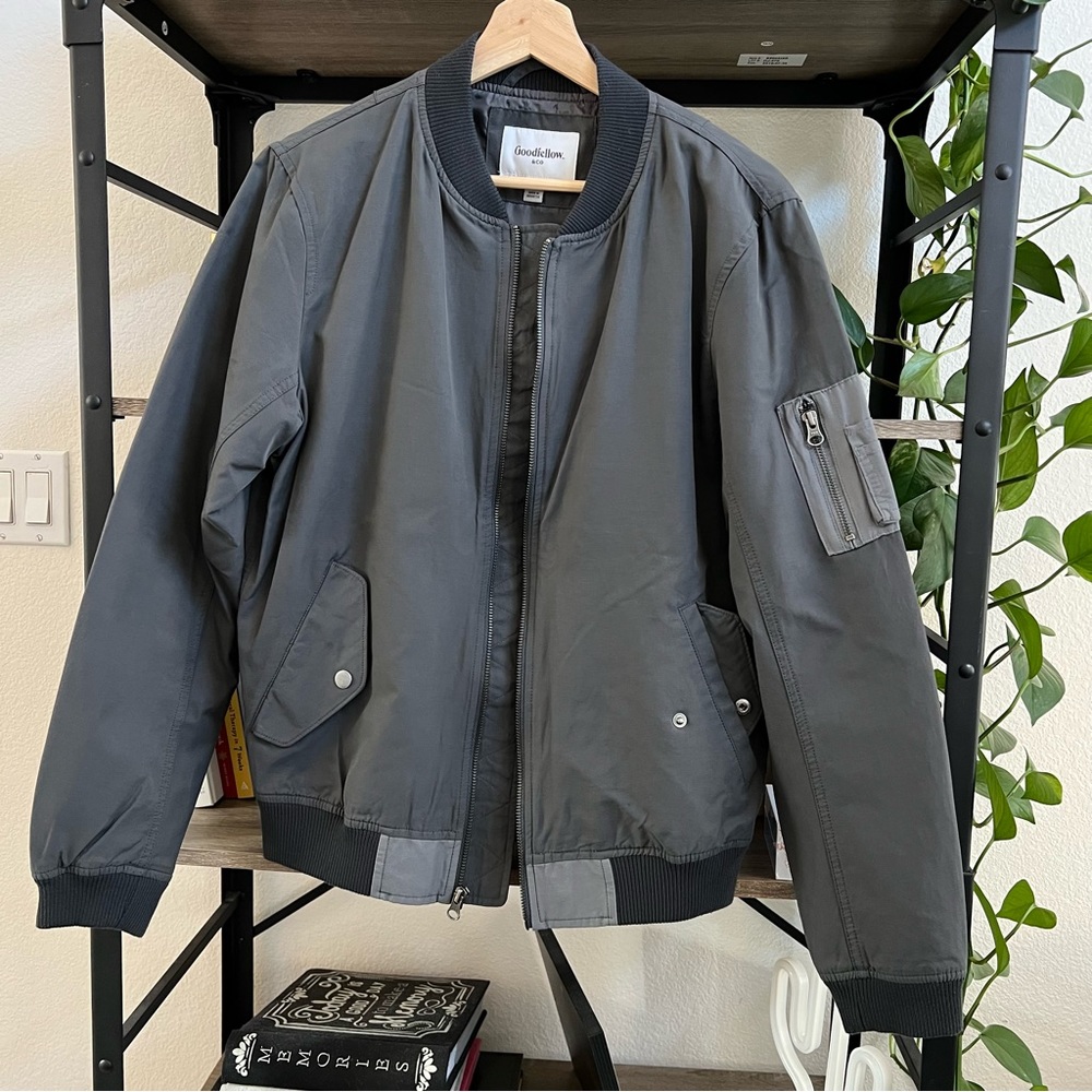 Goodfellow Gray Bomber Jacket